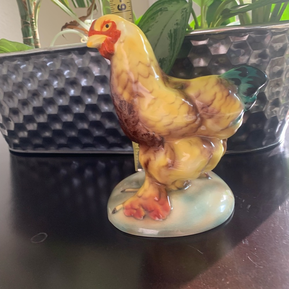 Will-George Pasadena Pottery Chicken Hen Figurine Mid-Century California Potter